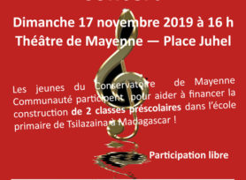Concert au théâtre de Mayenne le dimanche 17 novembre