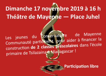 Concert au théâtre de Mayenne le dimanche 17 novembre