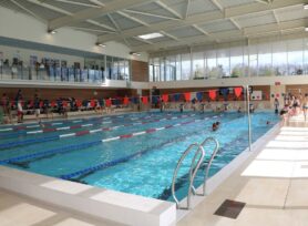 Piscine "La Vague" pendant une compétition