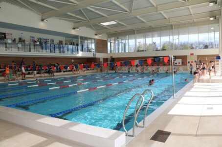 Piscine "La Vague" pendant une compétition